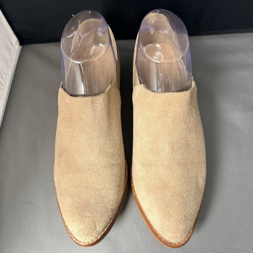 Aldo Women's Aucoin Loafers Shootie Size 7.5 Beige Suede Stacked Heel - Picture 6 of 6